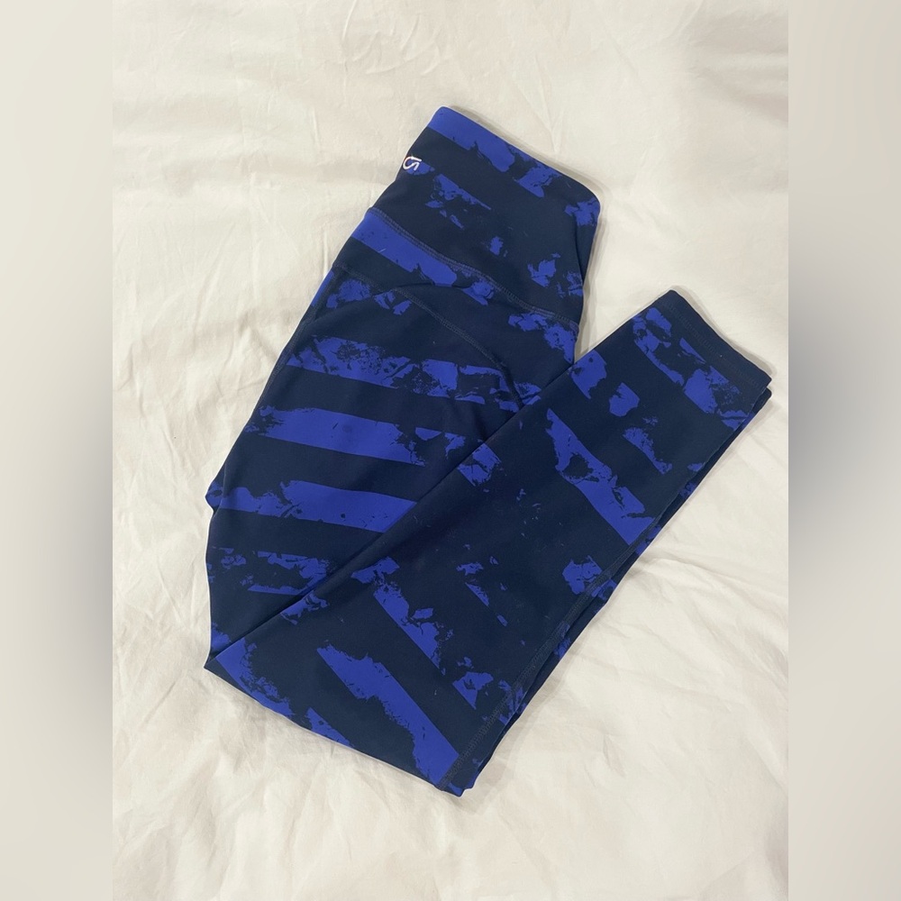 GapFit Cobalt/Navy Leggings, Mid Rise, S